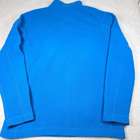 Patagonia Sweater Mens M Reg Blue Fleece Quarter Zip Pullover Hiking Comfort - Picture 3 of 9
